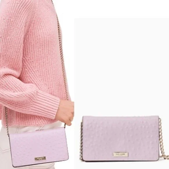 NWT Kate Spade new york isabeli alexander avenue ostrich embossed crossbody bag